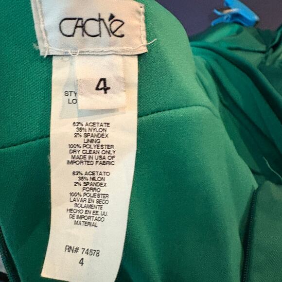 Cache Y2K Style Kelly Green Bodycon Dress Wiggle Jewel Event Formal Prom - 4 - Picture 6 of 8